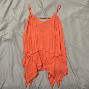 Hollister Flowy Boho Cross Back Tank Top